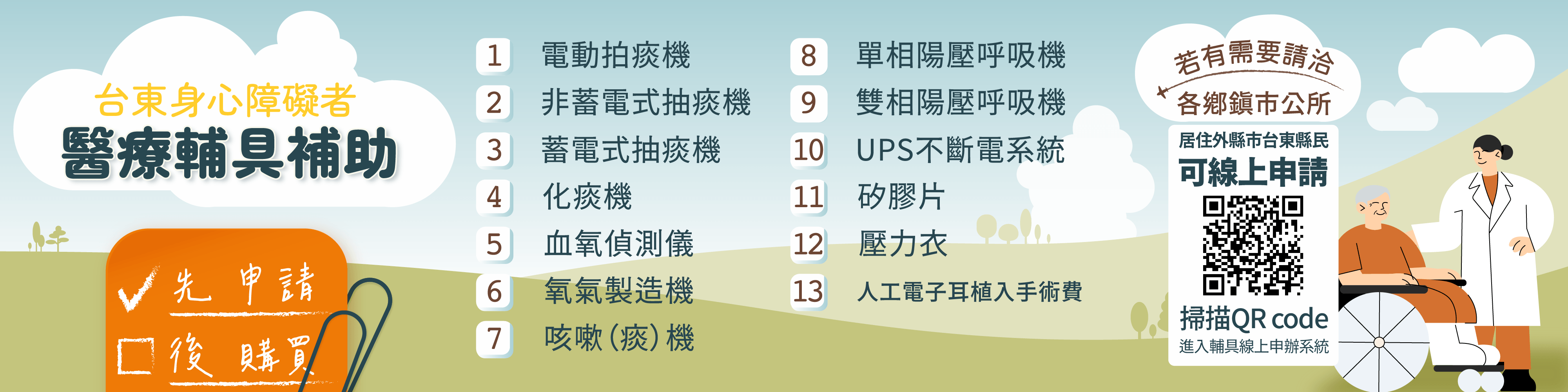 台東身心障礙者醫療輔具補助